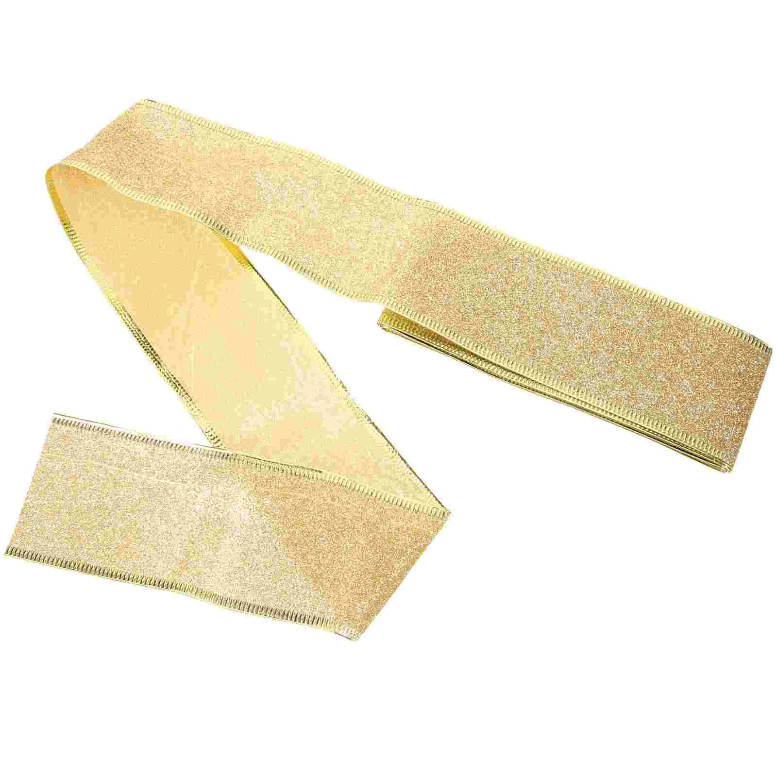 Decor Ribbon Christmas Decorations Tree Band Exquisite Ornaments Decorative Glitter