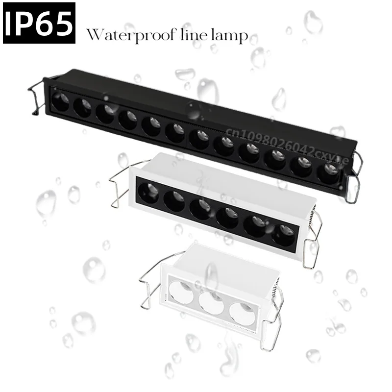 IP65 waterproof LED downlight Ceiling light AC85-265V wall wash light COB spot light anti-glare bathroom indoor lighting bulb