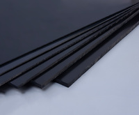1Pcs Thickness 1mm/1.5mm/2mm/3mm White/Black ABS Plastic Board Model Sheet Material for DIY Model Part Accessories