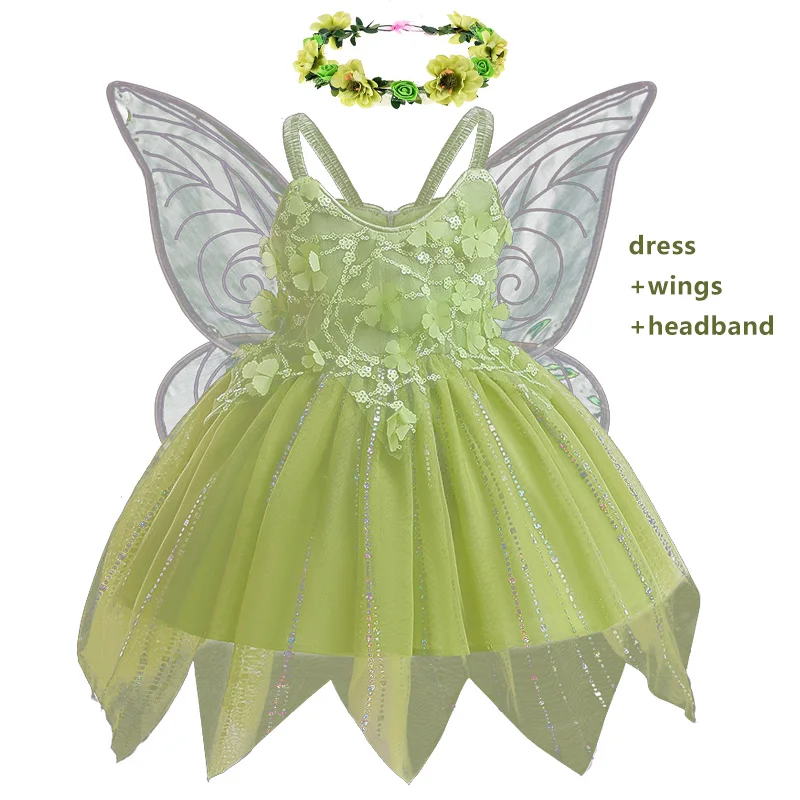 Halloween Cosplay Costume Children Christmas Girl Princess Dress Sleeveless Lace Fantasia Birthday Party Evening Prom Ball Gown