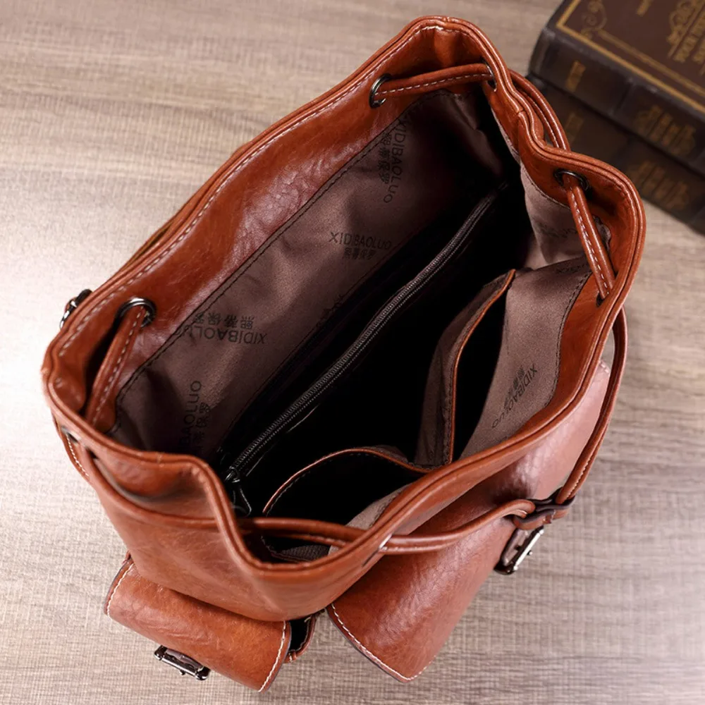 2025 nova mochila feminina vintage, mochila anti-roubo de grande capacidade, bolsa 3d mochila de caminhada casual para viagens