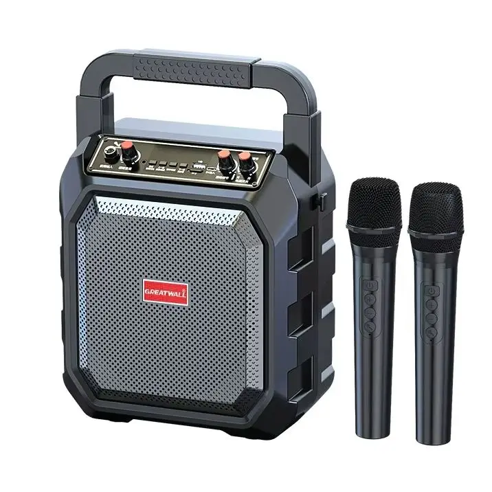 

Portable karaoke Bluetooth speaker equipped with microphone, portable and suitable for outdoor and holiday gatherings