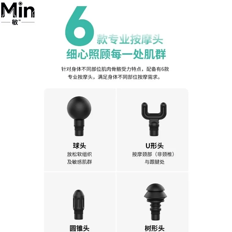 Folding Hot Compress Fascia Massager Deep Muscle Relaxation Massager for Sports Fitness Home Use