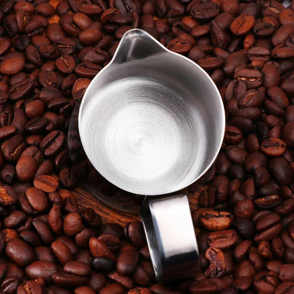 

2pcs Stainless Steel Milk Frothing Jug Latte Pourer For Cappuccino Coffee Lightweight Dishwasher Safe Precision Spout Smooth
