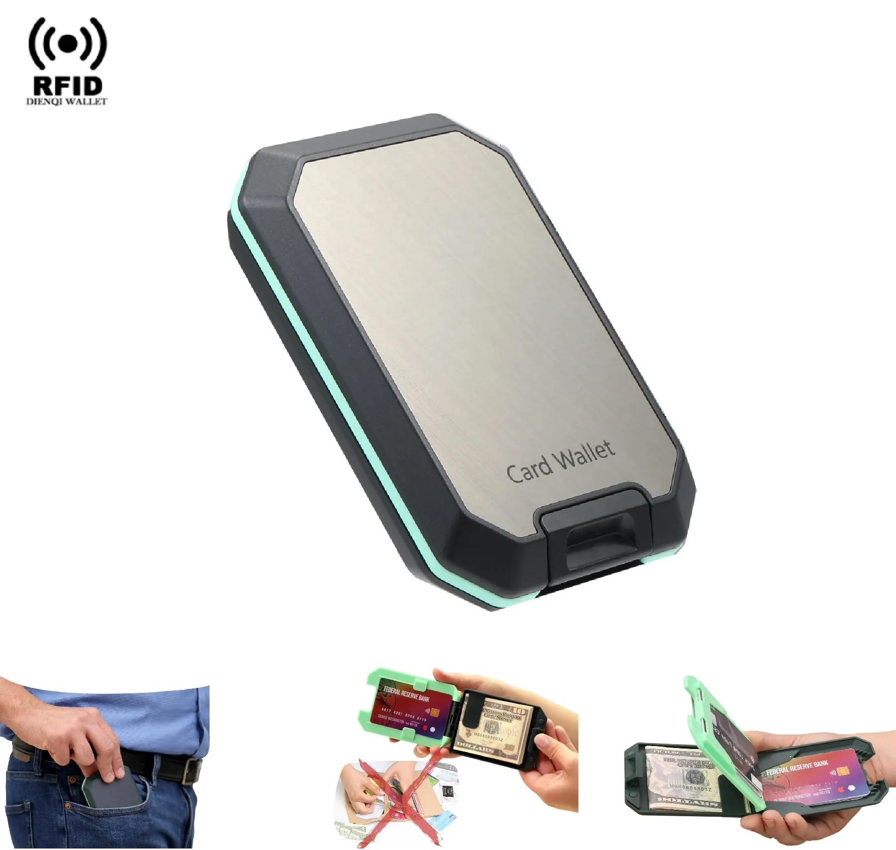 

RFID-держатели для кредитных карт, мужской кошелек, дизайнерский чехол для банковских карт, сумка для денег, женская роскошная металлическая сумка для хранения карт, деловые принадлежности