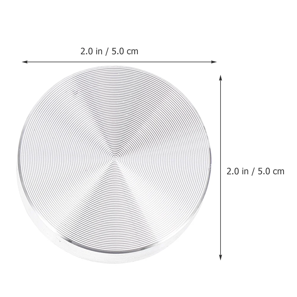 4 Pcs Round Solid Aluminum Cake Glass Table Top Adapter Accessory Tables Circle Disc Plate Silver Discs Alloy