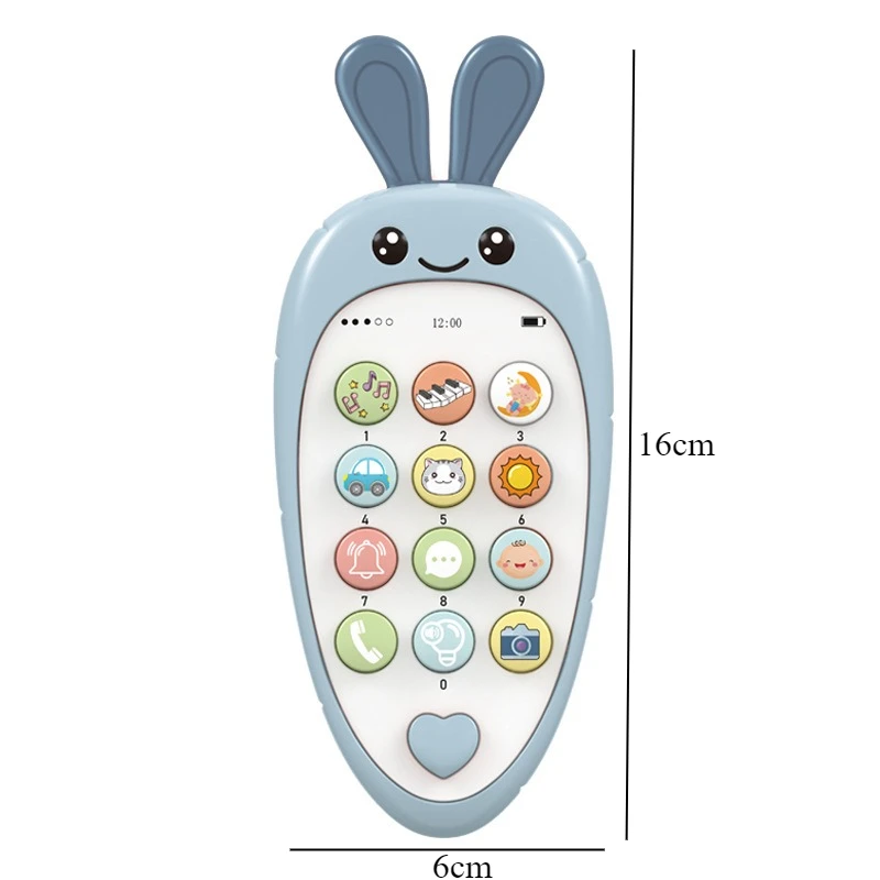 Morsure éducative intelligente pour enfants, musique intelligente, effet lumineux, apprentissage de l'histoire, Simulation de téléphone portable, jouets interactifs, cadeaux