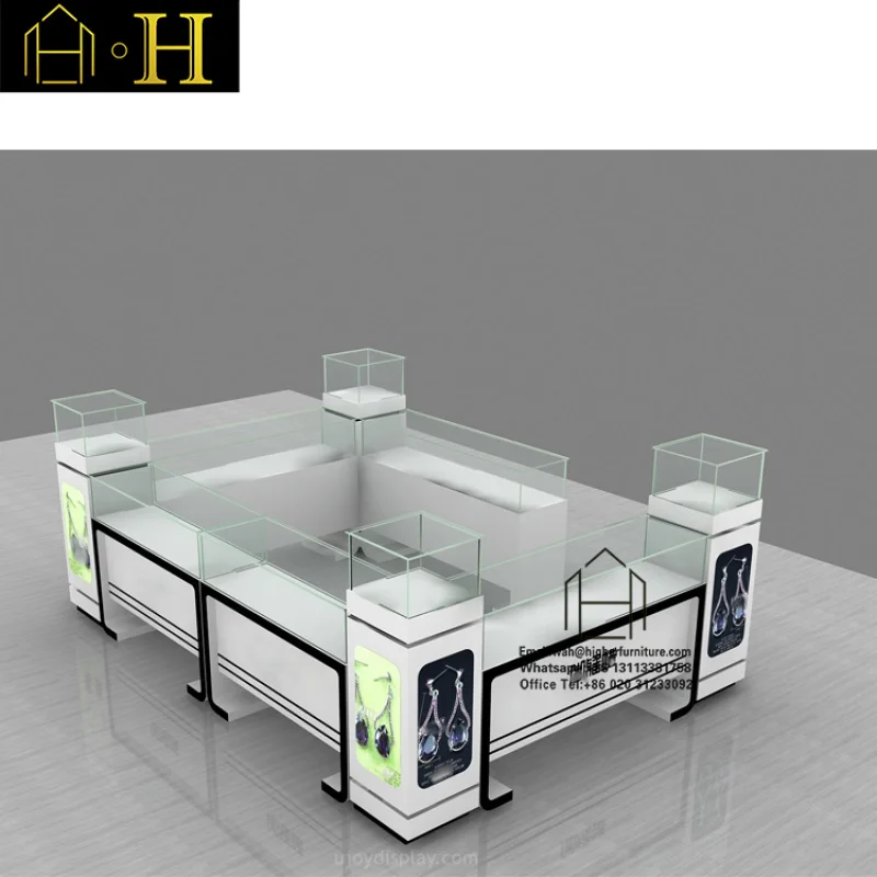 на заказ.Современный дизайн, торговый центр, ювелирный киоск, киоск для демонстрации ювелирных изделий, ювелирный киоск, приспособление для магазина торгового центра