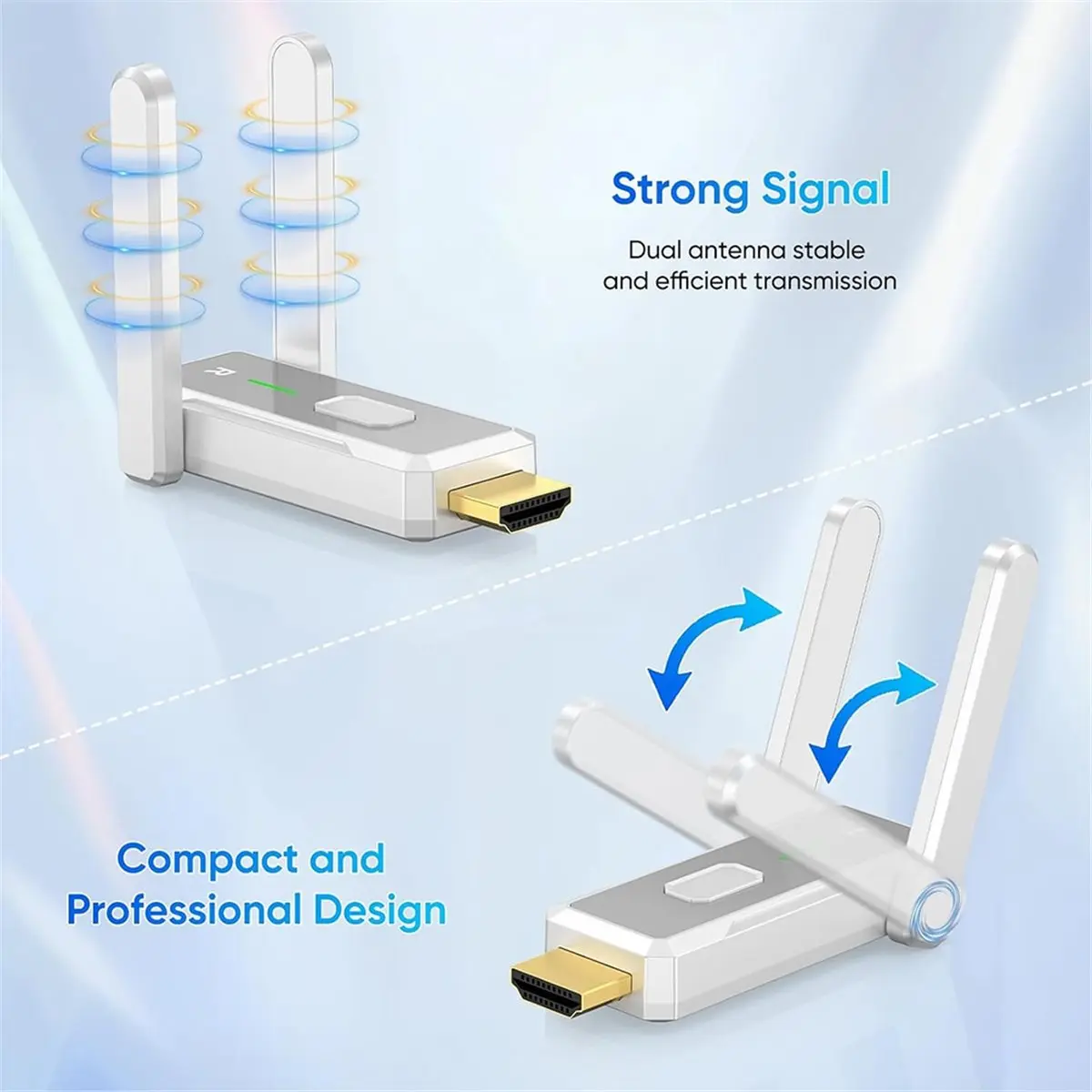 

Беспроводной HDMI-передатчик A23G и комплект из 2 приемников, дальность 500 футов, 2.4G+5G, Plug & Play, передача аудио и видео 1080P HD