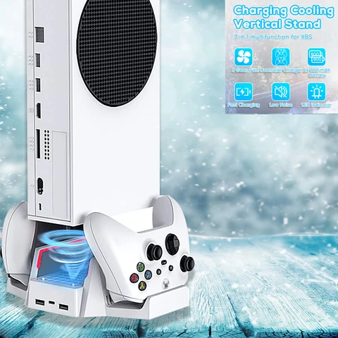 Cooling Stand for Xbox Series S with Dual Cooling Fan Dual Controller…