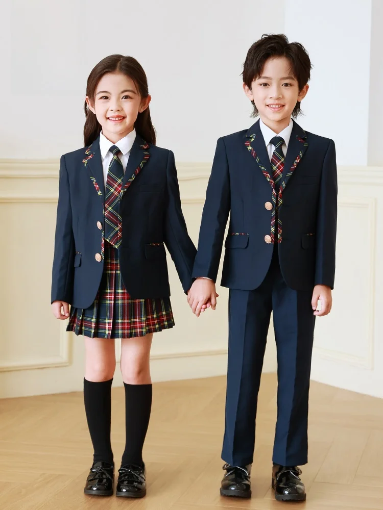 set-uniforme-scolastica-stile-britannico-completo-per-esibizioni-abbigliamento-occidentale-per-bambini-uniforme-per-asilo-e-scuola-primaria-primavera-autunno