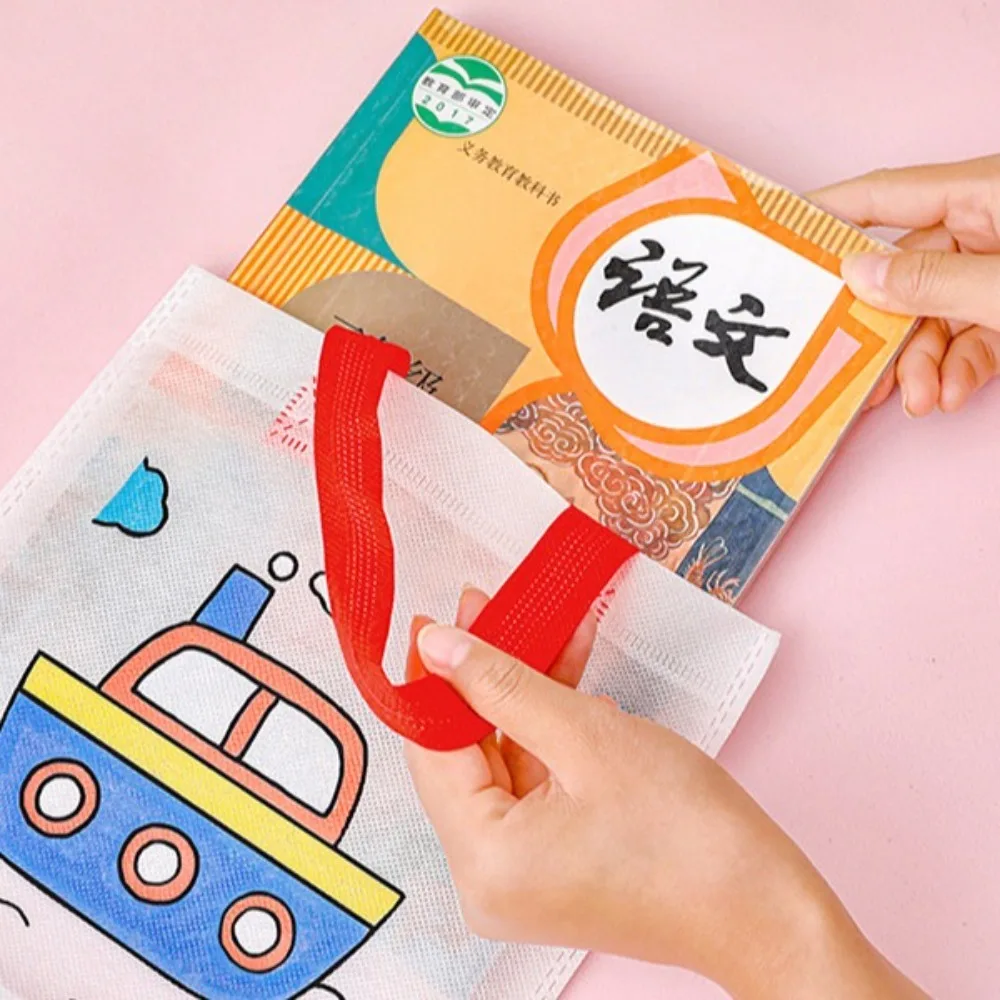 Double-Sided Graffiti Bag Non-woven Fabric Colored Double Sided Graffiti Bag Coloring Goodie Bags