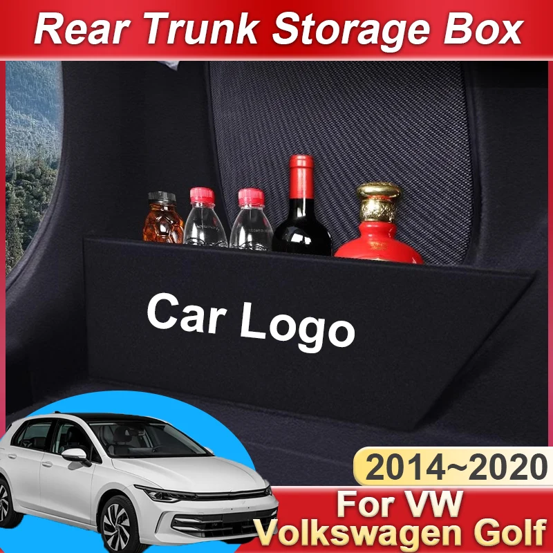 

For VW Volkswagen Golf MK7 2014~2020 2015 Multifunction Storage Plate Organizer Car Trunk Storage Partition Interior Accessories