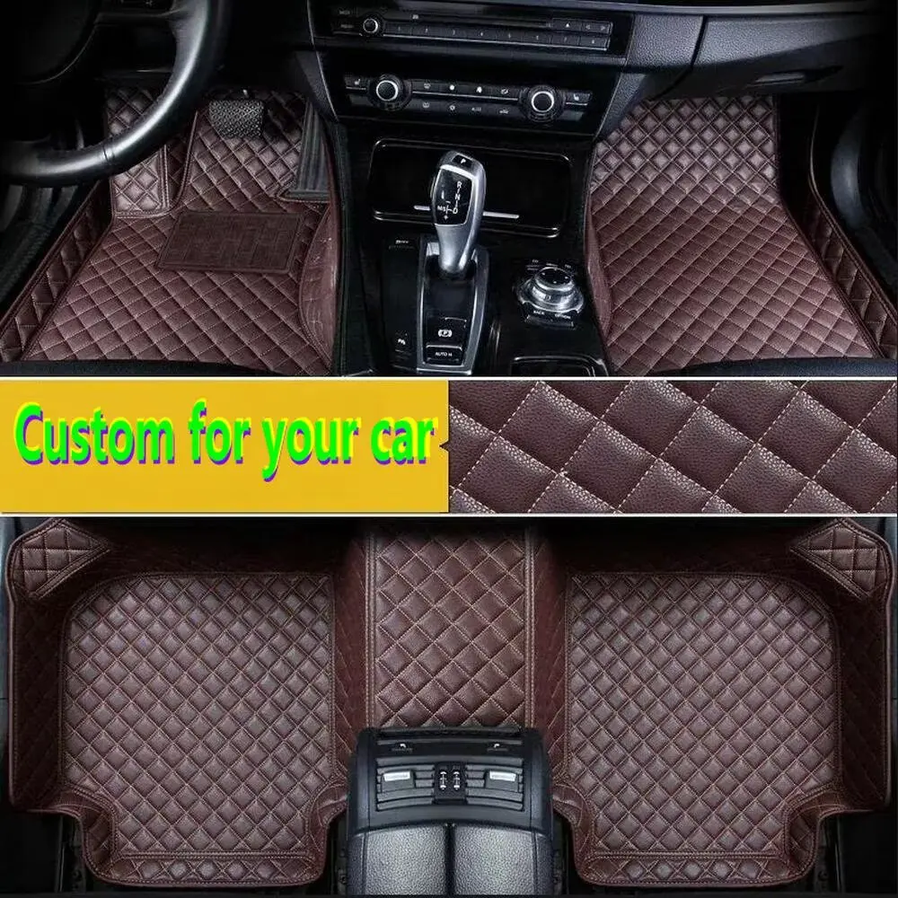 

Car Floor Mats For Volkswagen VW Tiguan 5N 2017 2018 2019 Custom Auto Foot Pads Automobile Carpet Cover interior accessories 090