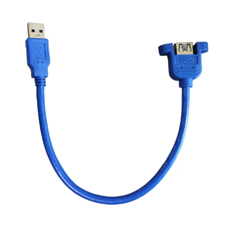 

USB 3.0 Extension Cable,USB 3.0 Type A Male to Female Extension Cable with Panel Mount Screws Holes