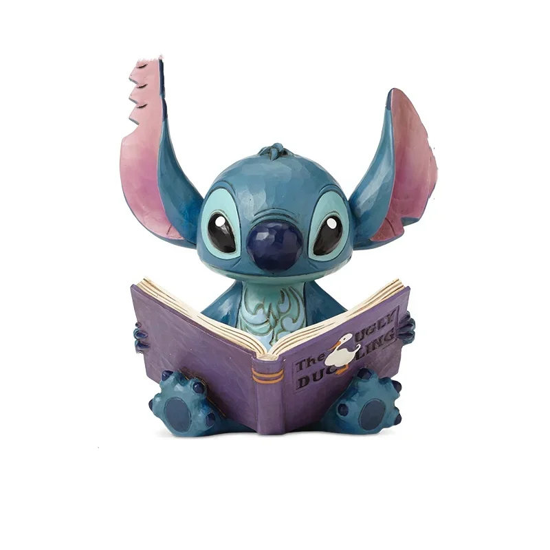 

14cm Disney Stitch Star Baby Surrounding Stitch Story Book Handmade Stitch Creative Desktop Decoration Surprise Gift