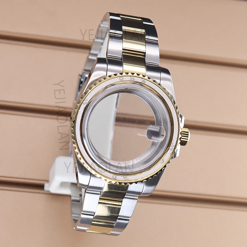 

40mm Mechanical Watch Case Watchband 316L Stainless Steel For GMT SUB Seiko NH35 NH36 NH38 NH34 4R36 Miyota8215 ETA2824 Movement