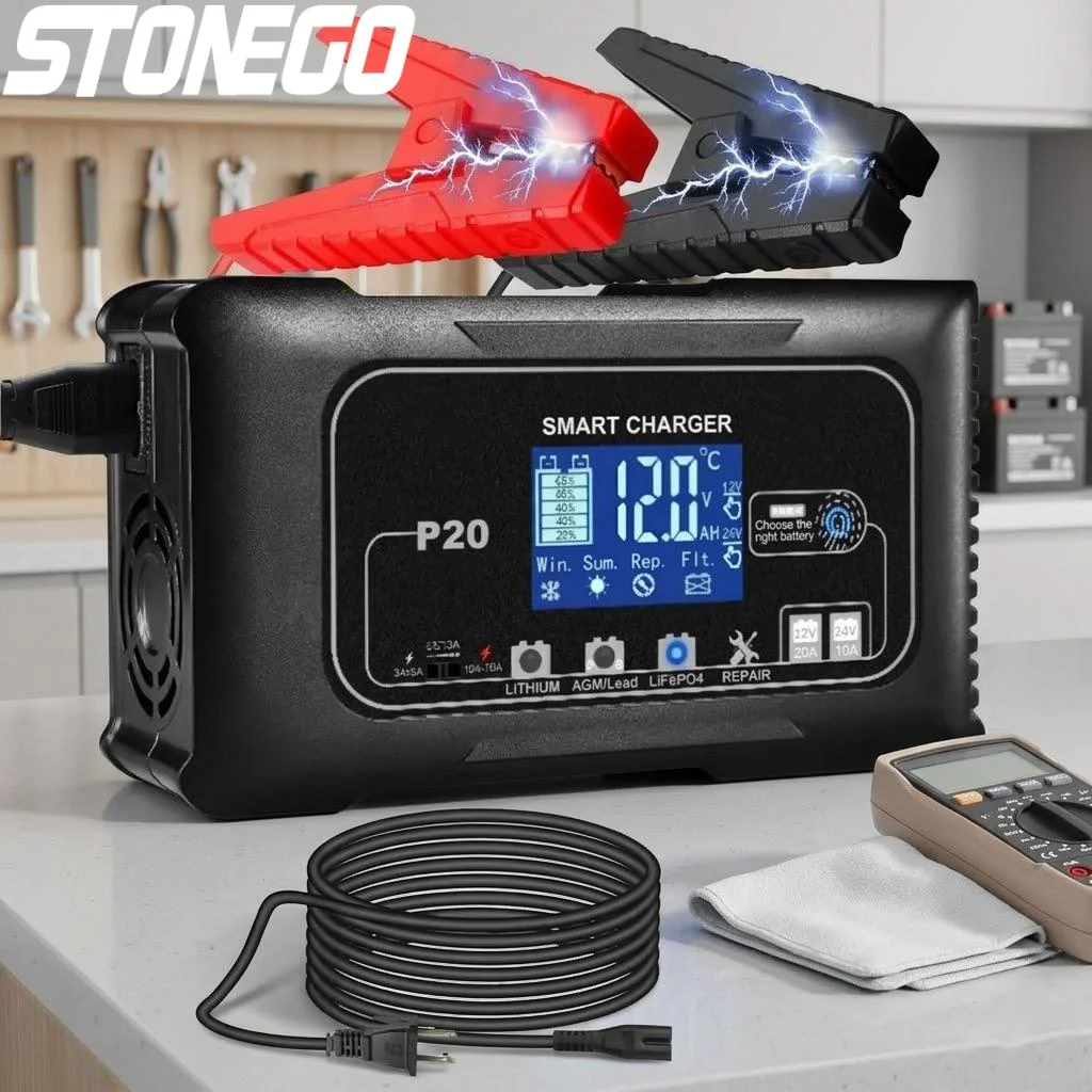 20A 12V 24V Battery…