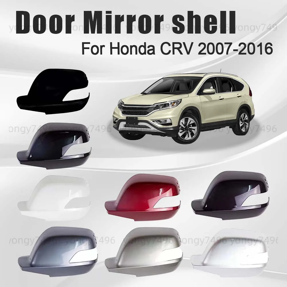 

Protective Cover Snowflake Silver Flash Red Black Door Mirror Shell For Honda CRV 2007-2016 Replace Car Rearview Accessories