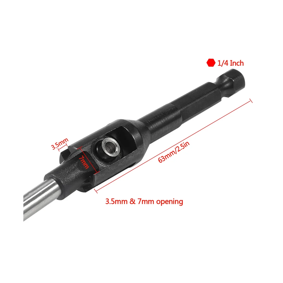 Quick Assembly Tool Ball Joint Wrench with 1/4Inch Hex Shank Fit 5347 Rod Ends for RC Crawler Links TRX4 SCX10 TF2, 2