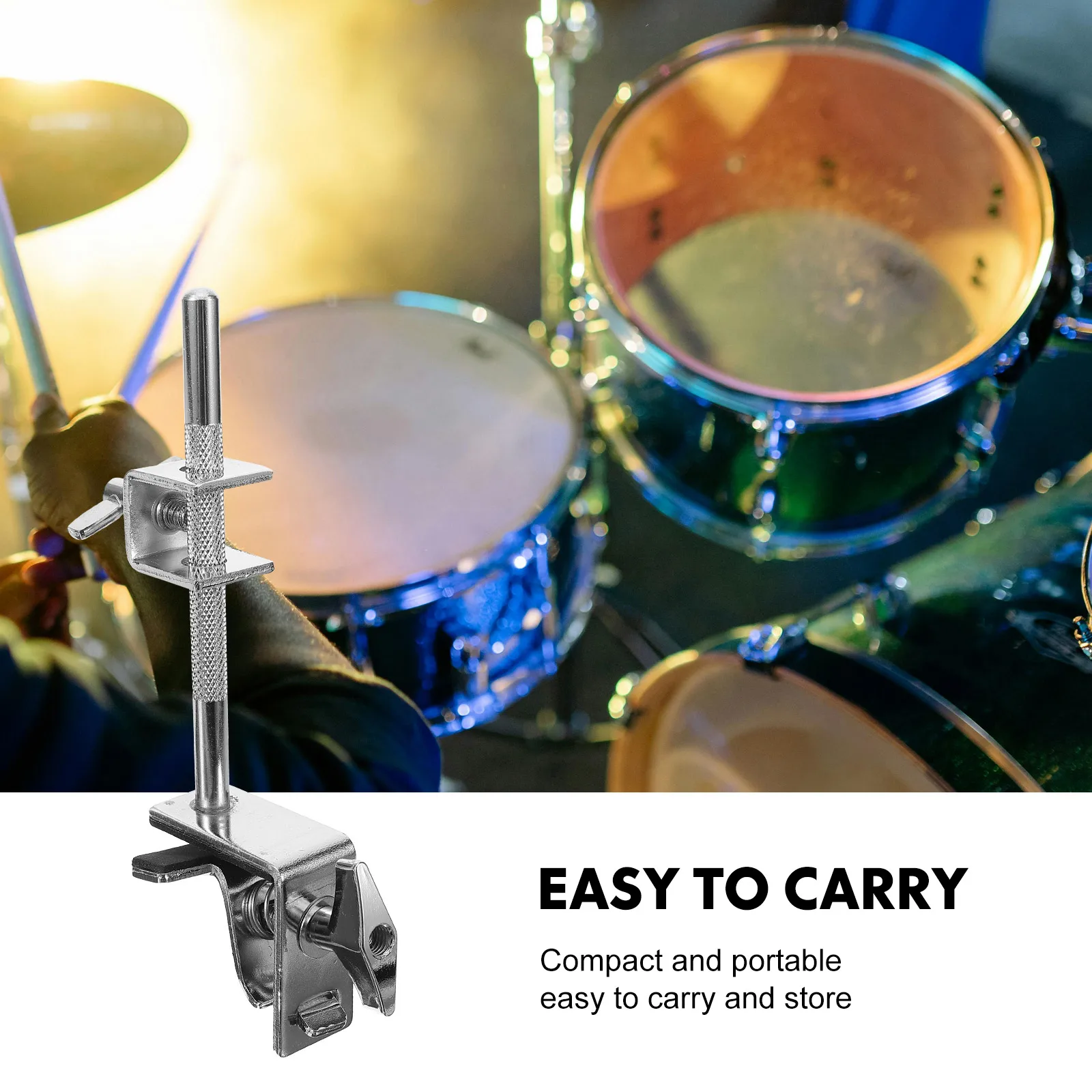 

Cowbell Stand Holder Mount Accessory Clip Fixing Clamp Bracket Mounted Extension Brackets