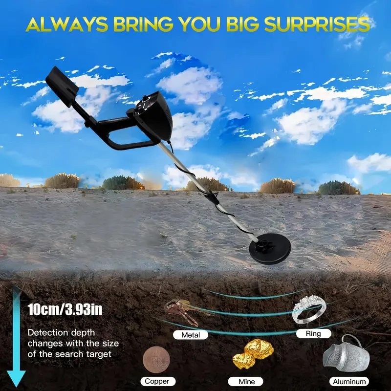 지하 금속 탐지기 MD-4030 인기 있는 금 보물 사냥꾼 파인더 - 배터리는 포함되어 있지 않습니다.