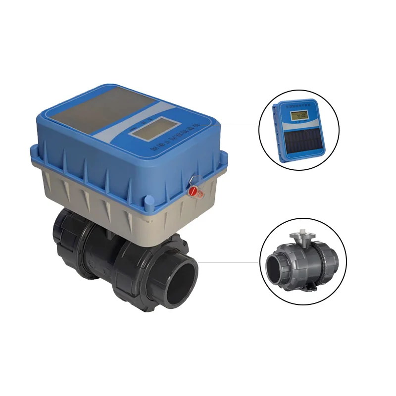 

Электрический шаровой кран DN100 из ПВХ с 2-ходовым приводом на солнечной энергии, нормально закрытый, с интеллектуальным управлением и приводом для сельскохозяйственного орошения, OEM