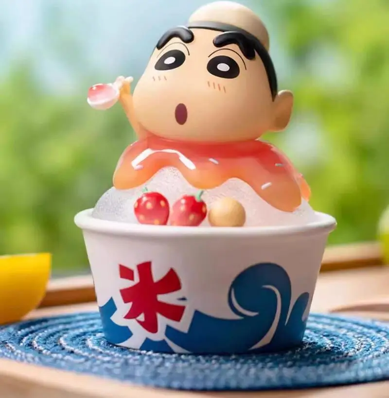 لطيف تلوين شين تشان القلب الوقت سلسلة صندوق أعمى بولي كلوريد الفينيل نموذج الصبي لعبة جمع سطح المكتب زخرفة تمثال عيد الميلاد هدية عيد ميلاد #5