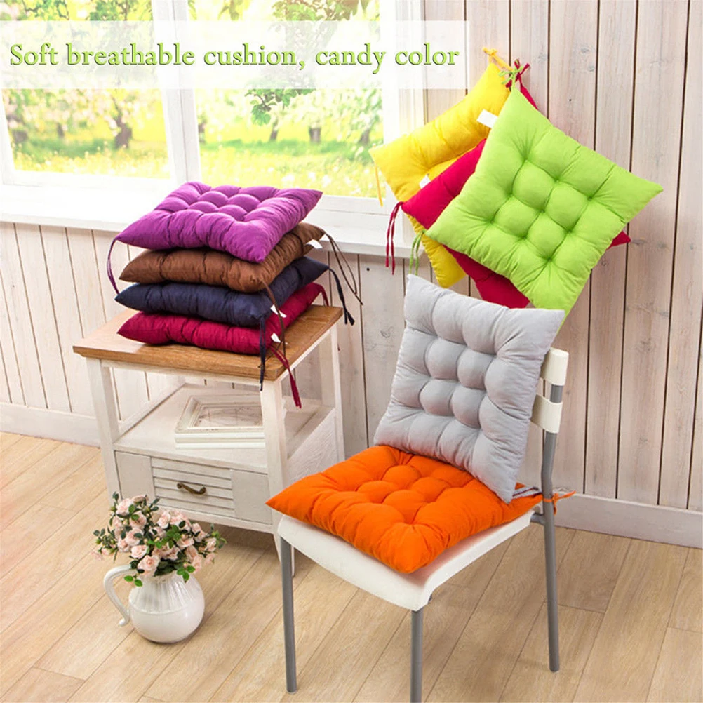 

2 Pcs Home Cushion Sofa Chair Pad Tatami Breathable Sanding Seat Garden Living Room
