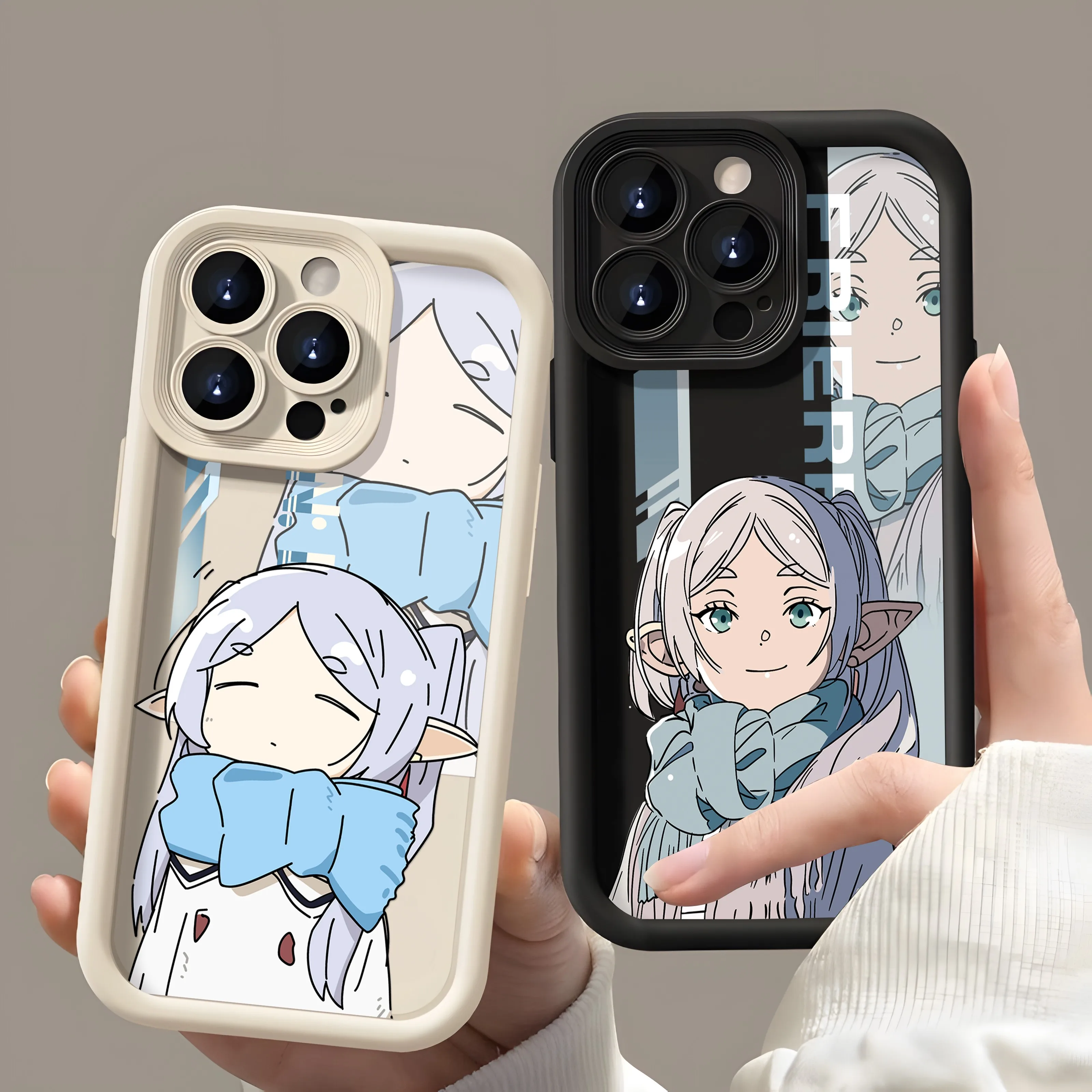 Anime Frieren Beyond Journeys End Phone Case for IPhone 16 15 14 13 12 11 Pro Max Mini XR XS X 7 8 Plus Soft TPU Back Cover