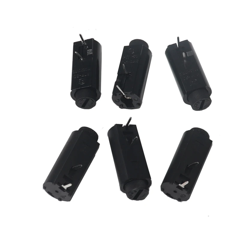 【10-2PCS】5*20MM Fuse Holder PTF-45/50 10A250V 2.5W Panel Mounting Vertical Horizontal High Temperature Resistance Fuse