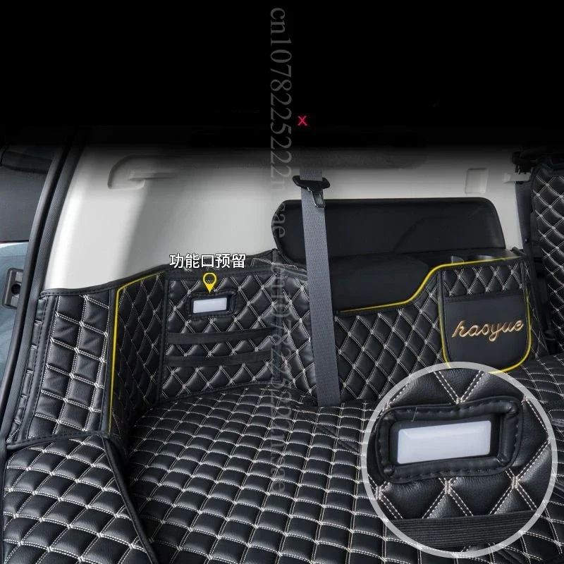 for Geely Okavango L 2024 Custom Car Trunk Mats Haoyue L Cargo Liner Accessories Auto Goods Interior PU Leather Details