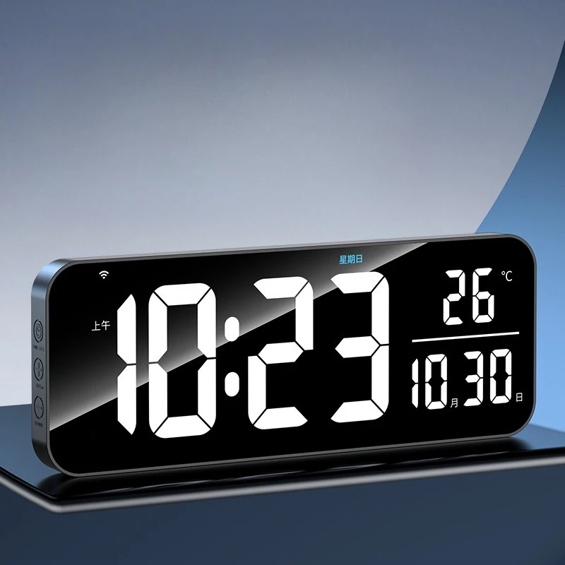 

Large screen, digital clock, electronic , wall hanging, living room desktop, TV cabinet ornament, with timer table