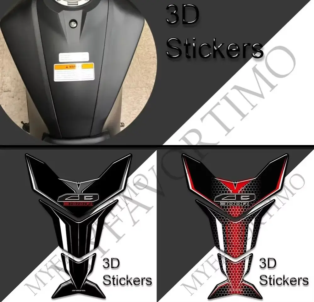 

2018-2022 Motorcycle Grips Tank Pad Decals Gas Fuel Oil Kit Knee Protector For Honda CB300R CB 300R