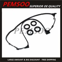 Set of 12341-P08-000 Engine Valve Cover Gasket Spark Plug Seals for Honda Civic 1.6L D16B5 D16Y5 D16Y7 D16Y8 D16Z6 ACURA EL