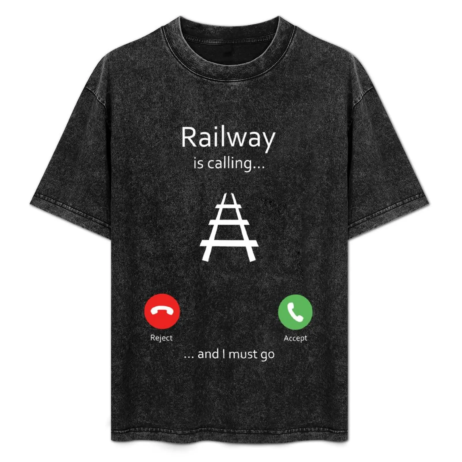 railway is calling T-Shirt Lightweight Casual Summer T-Shirt