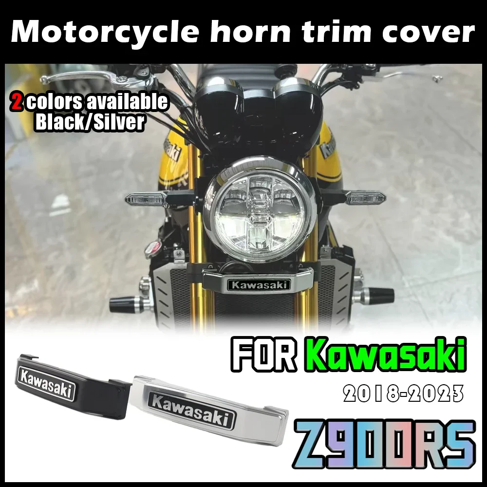 Motorcycle accessories For Kawasaki Z900RS Z900 RS 2018-2024 Motor Front Fork Tubes Shock Horn Cowl Cover Emblem Bracket Set