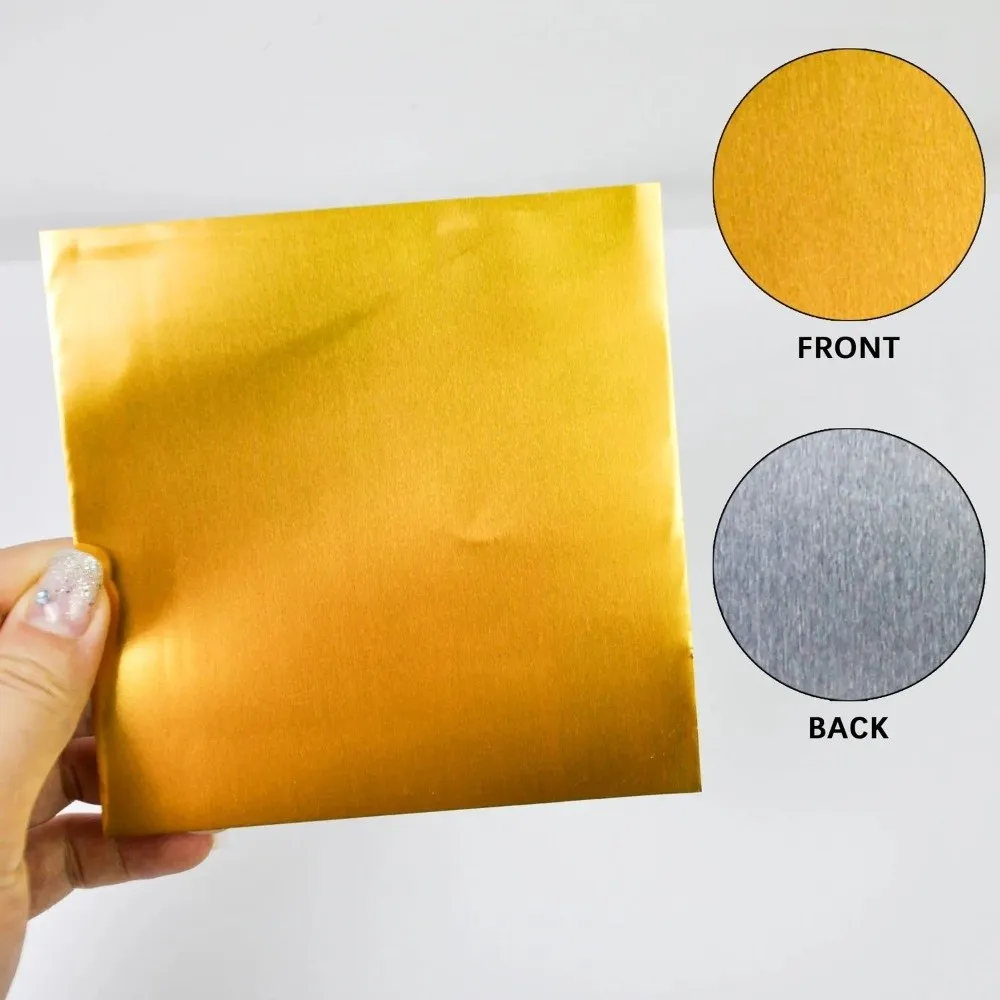 70 micron Thick Engraving Drawing paper Gold Foil 20*30cm Aluminum Foil Art Paper Handmade DIY Foil Paper Christmas ornament