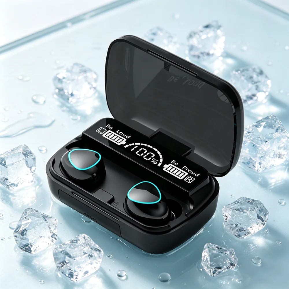 TWS Gaming Earphone Wireless Bluetooth 5.3 Earphone With Mic Bass Audio Sound 9D Stereo Music HiFi Headset For All Phones