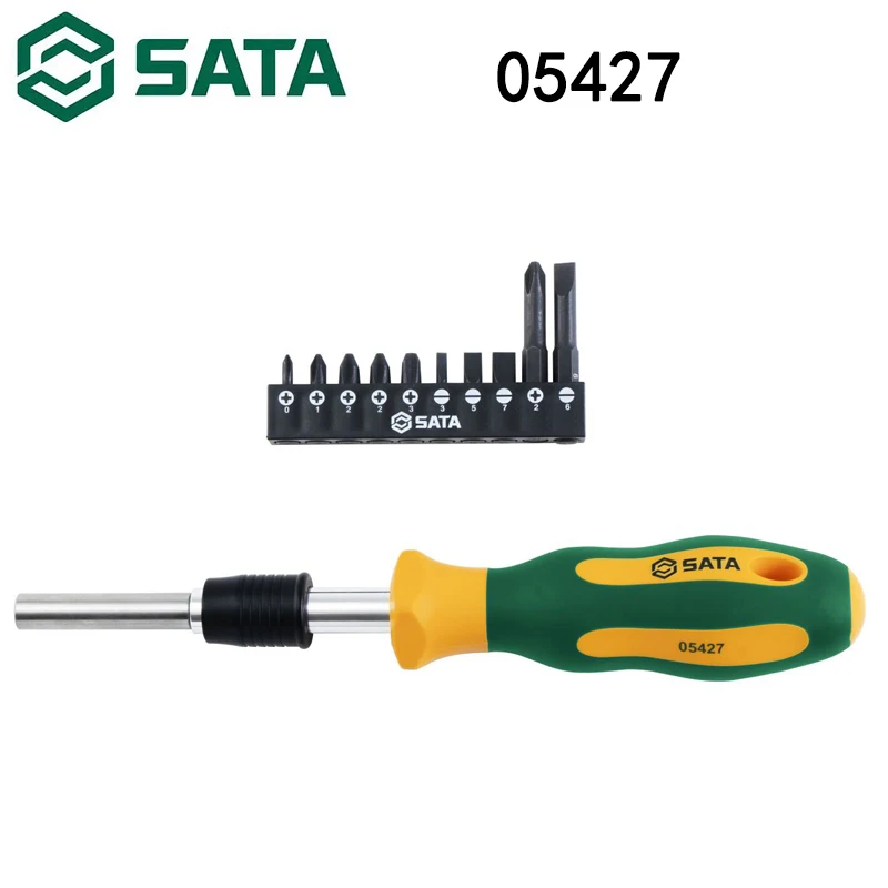 Sata 05427 Screwdriver Phillips Flower Shaped Household Screwdriver Multi Segment Extension Set