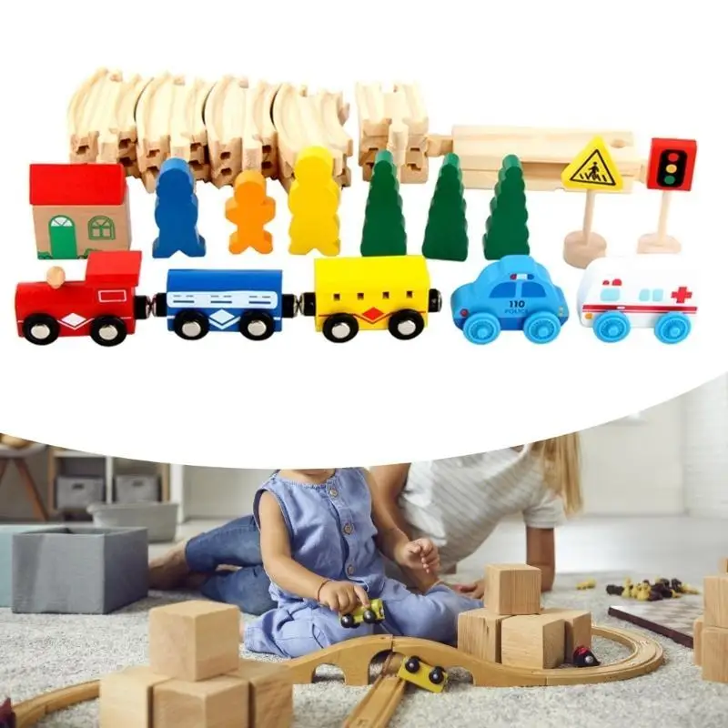 Przedszkolny kreskówkowy pociąg przygodowy