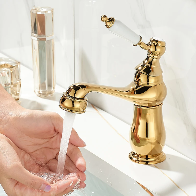 

Becola Bathroom Faucet Bathroom Sink Faucet Washbasin Faucet Water Dispenser Tapple Tapware Bathroom Mixer Tap Golden Faucet