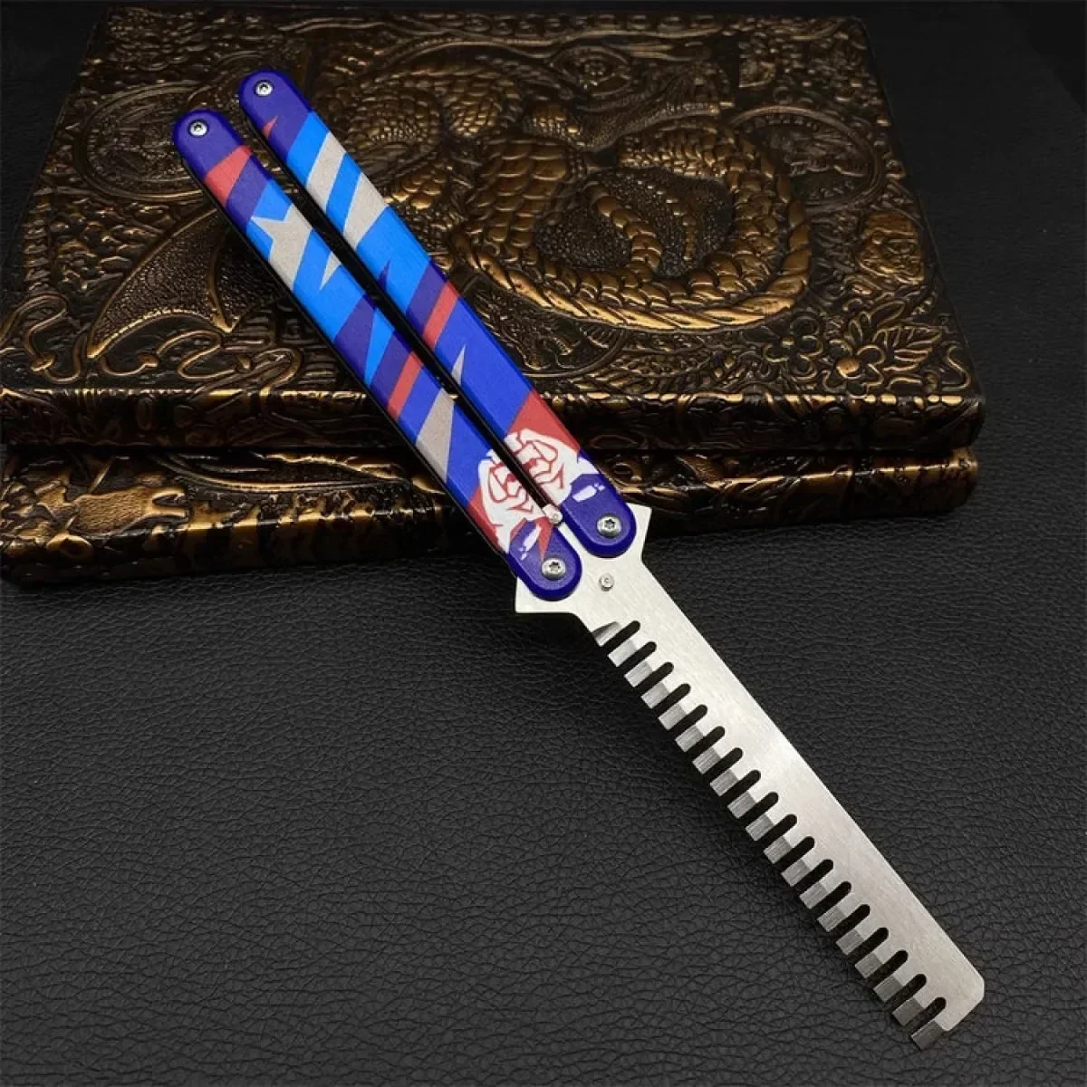 23cm Valorant Weapon Yoru\'s Stylish Butterfly Comb GO Vol 2 Melee Game Peripheral Metal Samurai Sword Model Weapon Gifts Toys