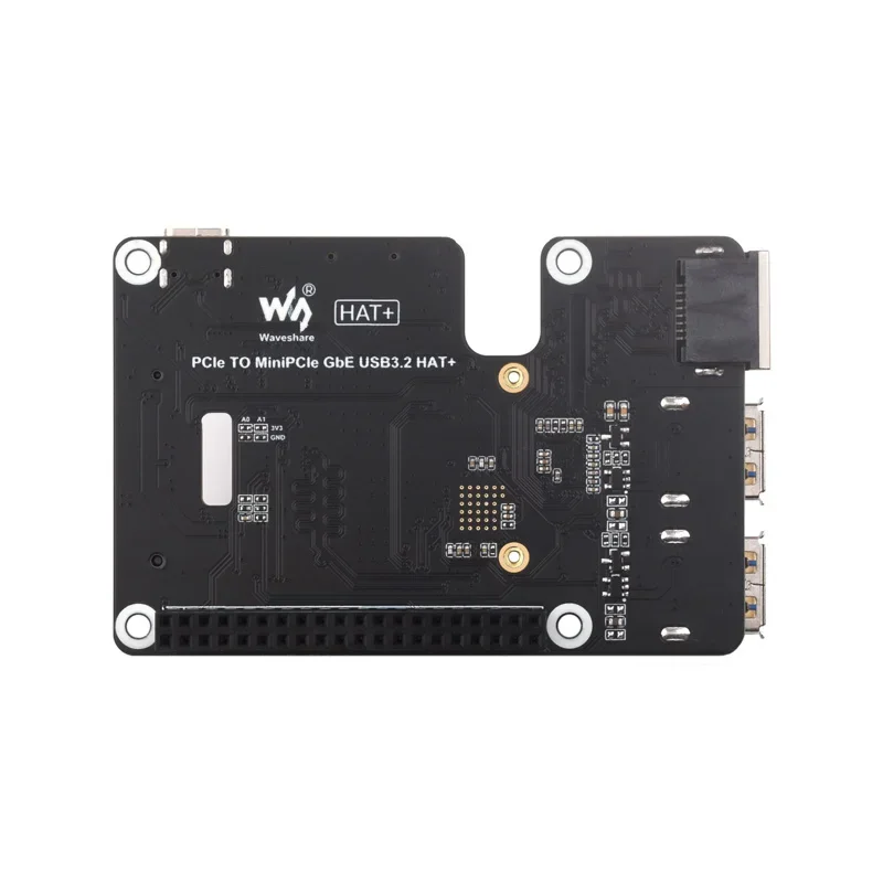 Placa de expansão Raspberry Pi 5 geração PCIe para Mini PCIe 4G com porta Ethernet Gigabit RJ45