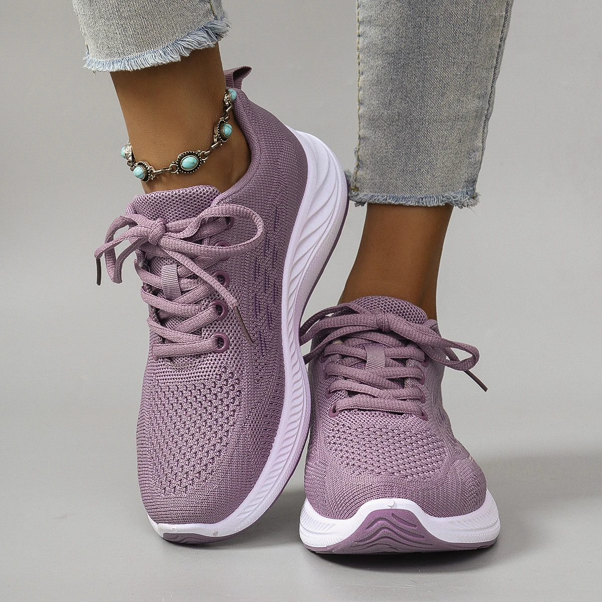 أحذية نسائية صيفية مسطحة شبكية قابلة للتنفس أحذية نسائية أحذية رياضية كاجوال، شحن مجاني للتخليص