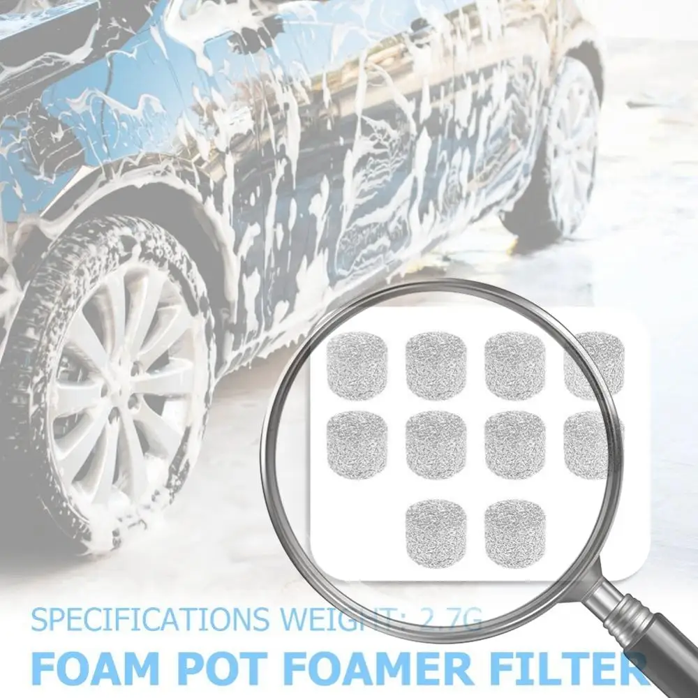 

10Pcs Foam Lance Mesh Filters Replacement Filter Snow Foam Lance Mesh Filter Stainless Steel Strainer Net Filter for Foam Lance