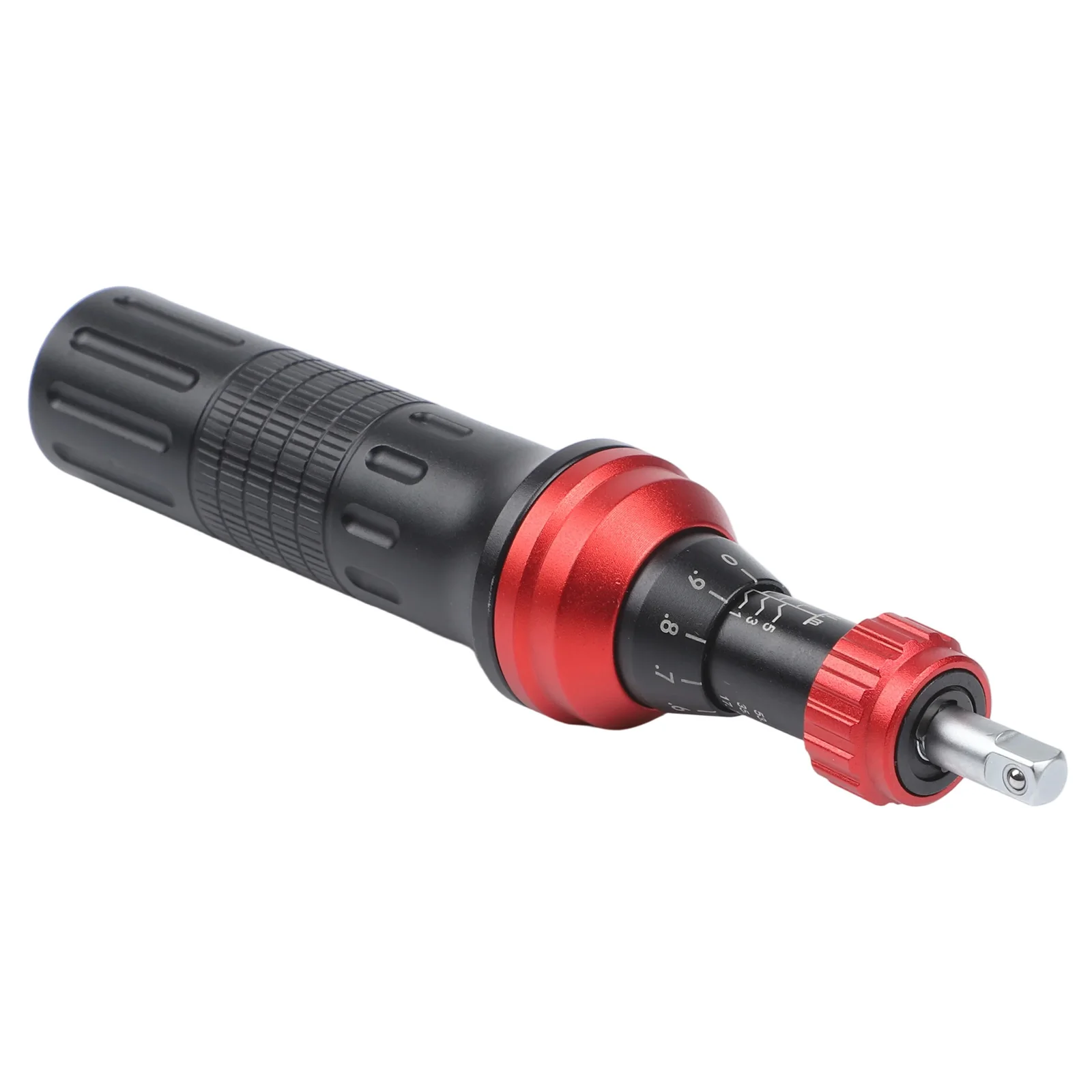

Adjustable torque screwdriver with mechanical preset slip clutch and ergonomic handle including 20 premium bits for repair tasks