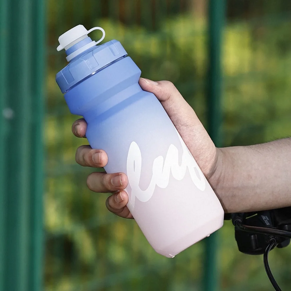 650ml Cycling Water Bottle Bicycle Accessories Large Capacity Portable Bicycle Cup Gradient Seal Cycling Kettle Fitness