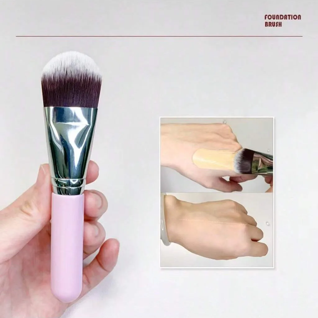 1 pinceau classique en forme de langue pour fond de teint, pinceau pour fond de teint liquide, pinceau de maquillage pour fond de teint liquide, pinceau correcteur