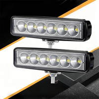 6 inch 18W LED Light Bar Driving Working Light Flood Beam LED Bar Auxiliary Fog Light For Off-road 4x4 Car Truck ATV SUV UTV RV